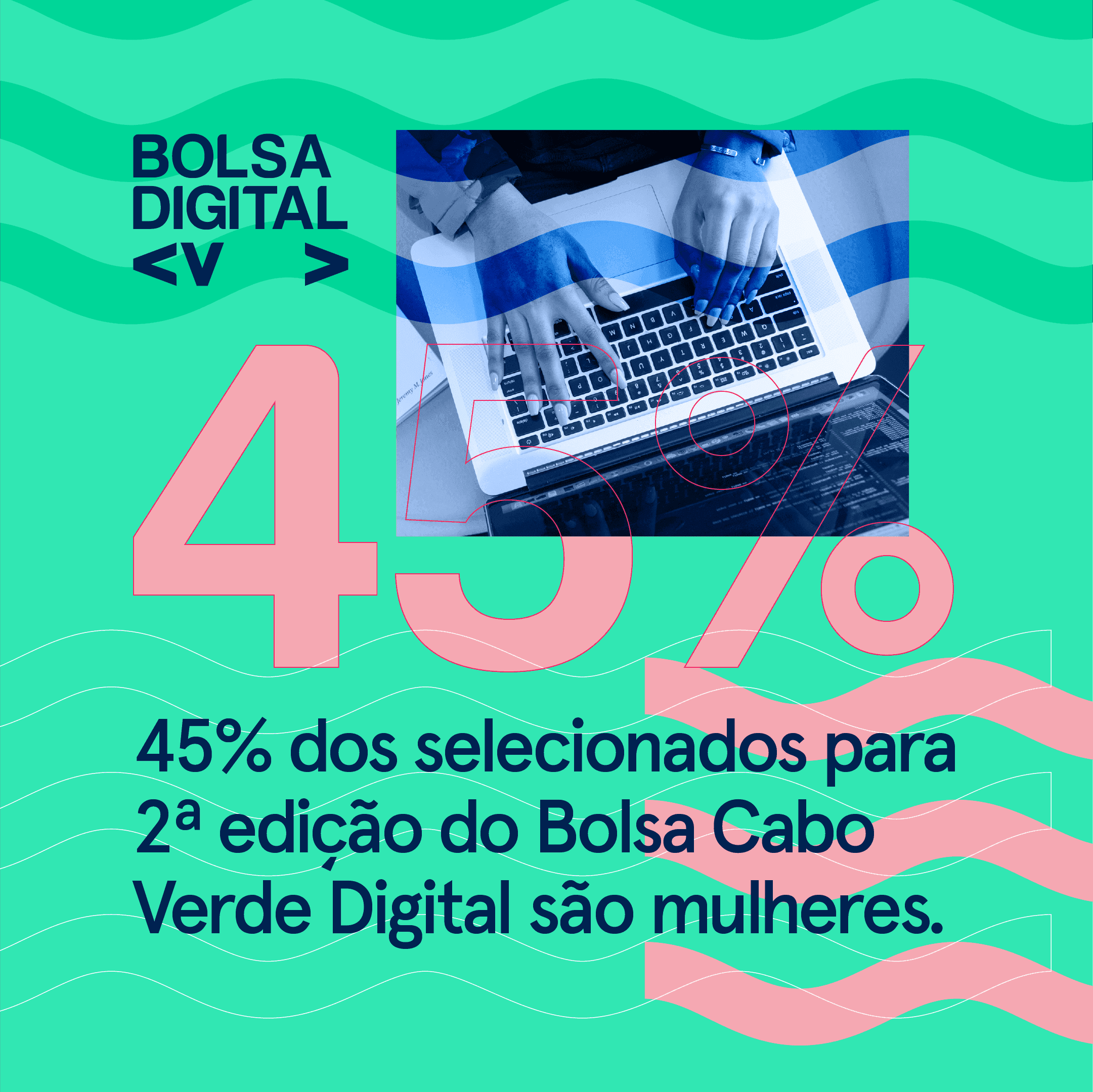 45% dos promotores selecionados para a 2ª Edição da Bolsa são mulheres